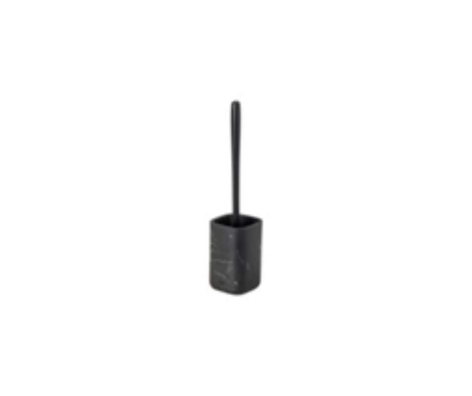 SET ESCOBILLERO WC ZENSE MARMOL NEGRO